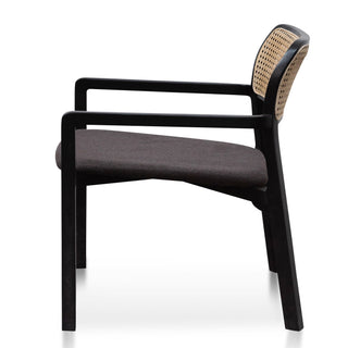 Liam Armchair Black Grey