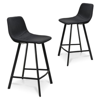 Mia Bar Stool Black Tan Red
