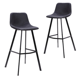 Ella Bar Stool Black Red