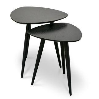 Fitzroy Side Table Black Red