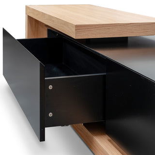Ayla TV Unit Black Natural Oak