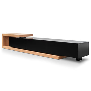 Ayla TV Unit Black Natural Oak
