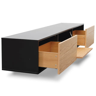 Torquay TV Unit Black Natural