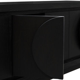 Connor TV Unit Black Red