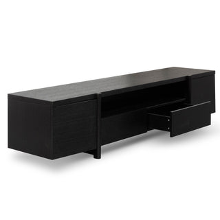 Harper TV Unit Black Oak