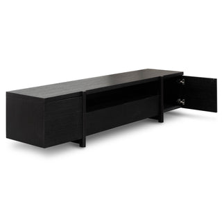 Harper TV Unit Black Oak